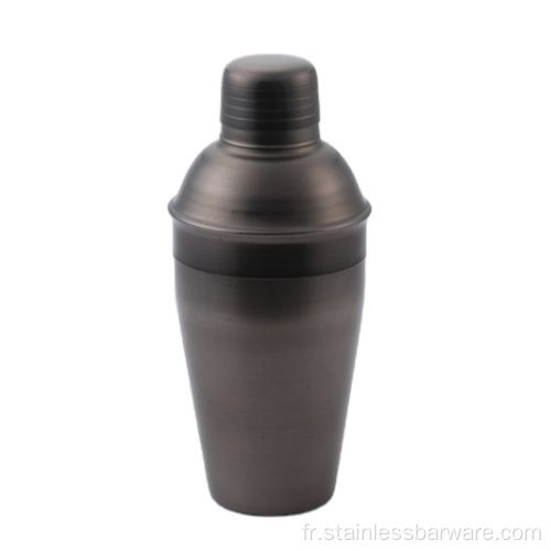 Shaker à cocktail en acier inoxydable noir mat 500ML